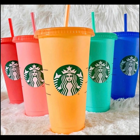 Starbucks Other - new in box Starbucks color changing cups set of 5